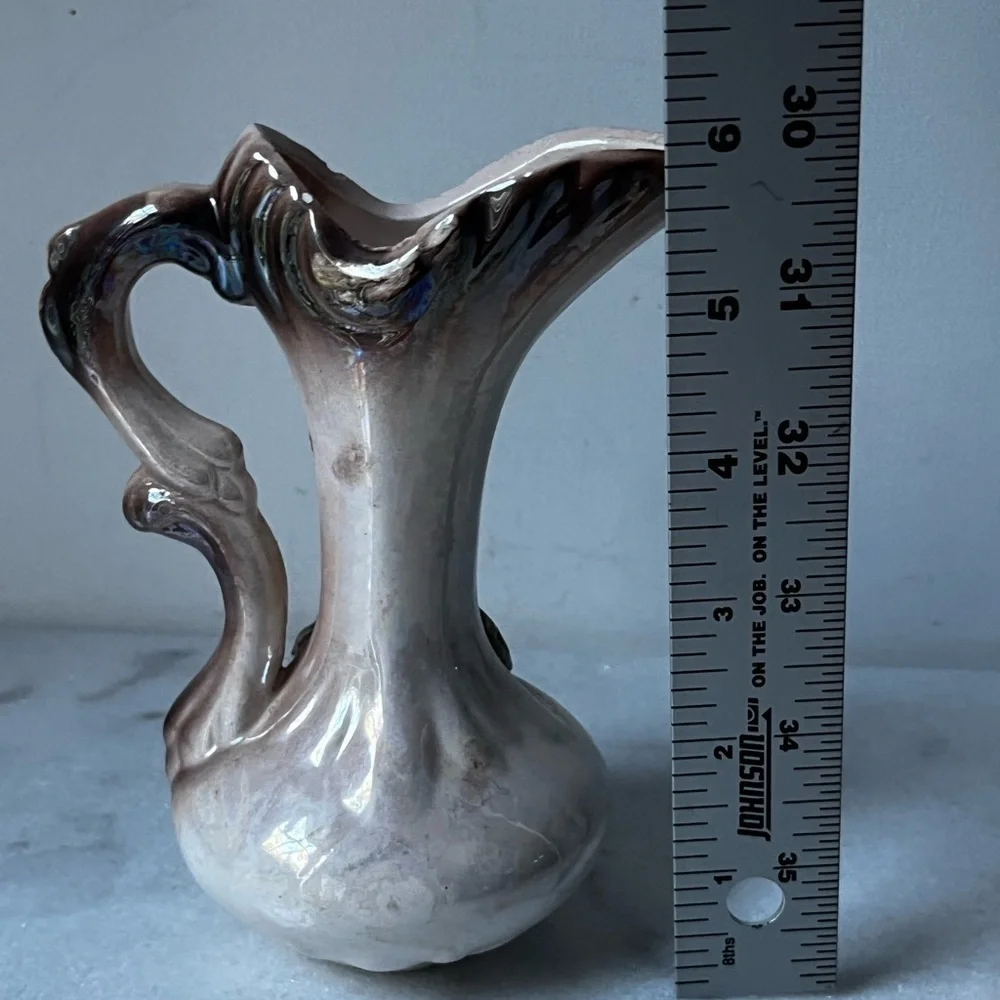 Vintage Ceramic Vase with Floral Design